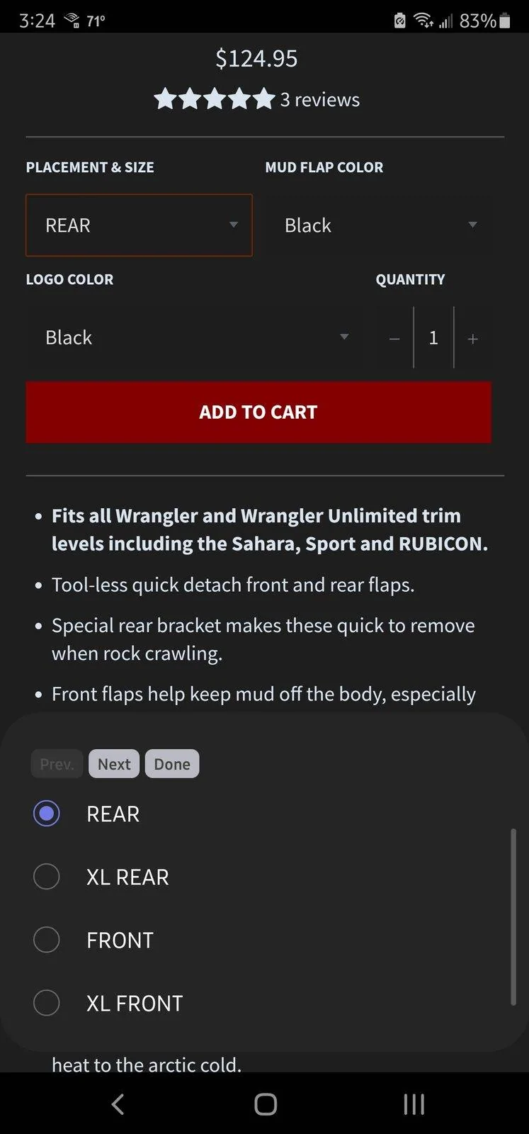 Jeep Wrangler JL Mudflaps and Rubicon Flares? Screenshot_20200920-152417_Samsung Internet