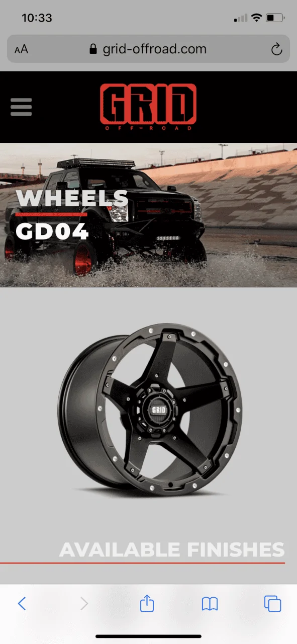 Jeep Wrangler JL Grid Wheels grid