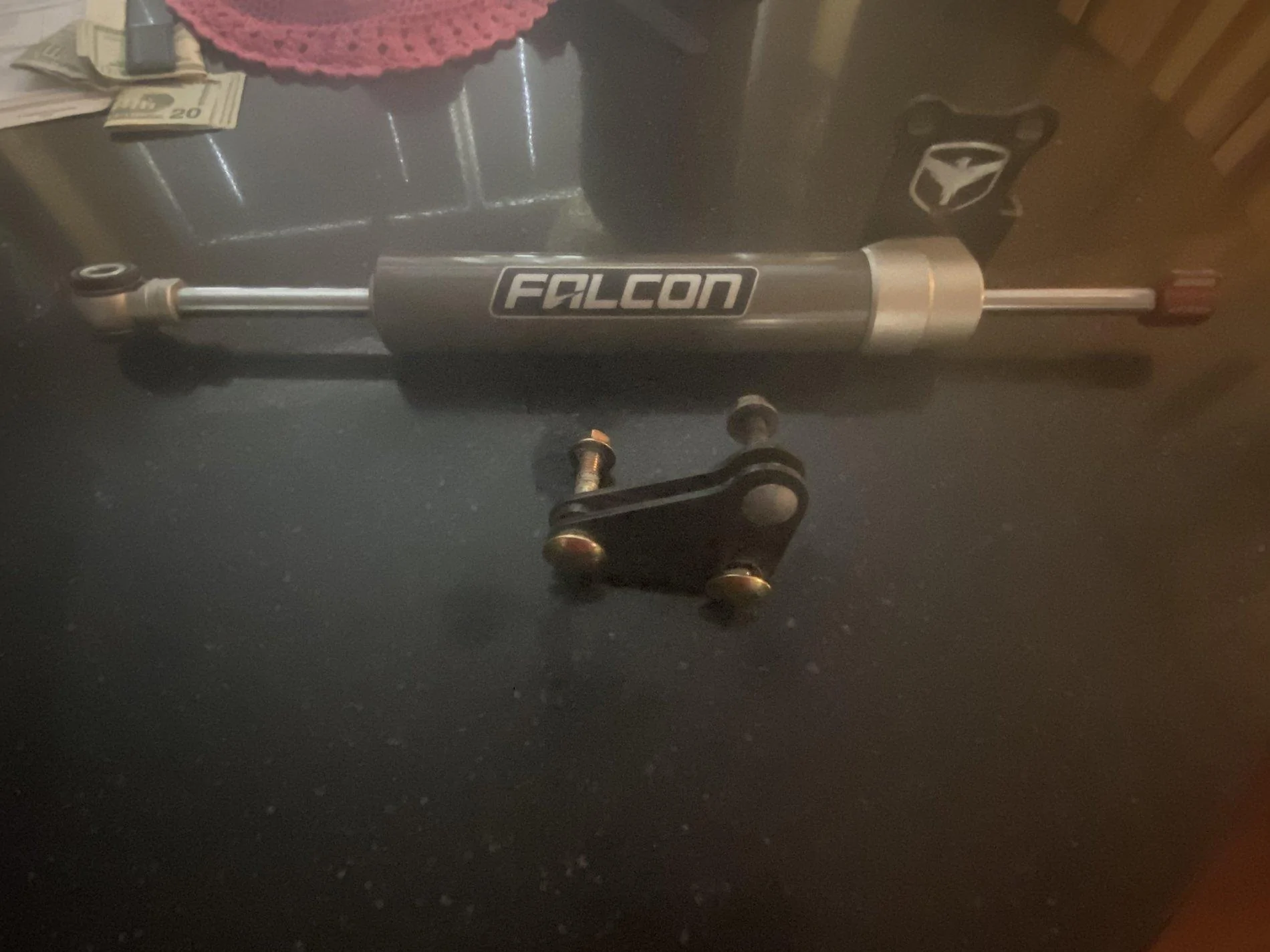 Jeep Wrangler JL FALCON NEXUS EF 2.2 ADJUSTABLE STEERING STABILIZER IMG_2488