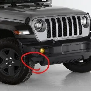 Jeep Wrangler JL Trimming the bumper underside bumper1_LI