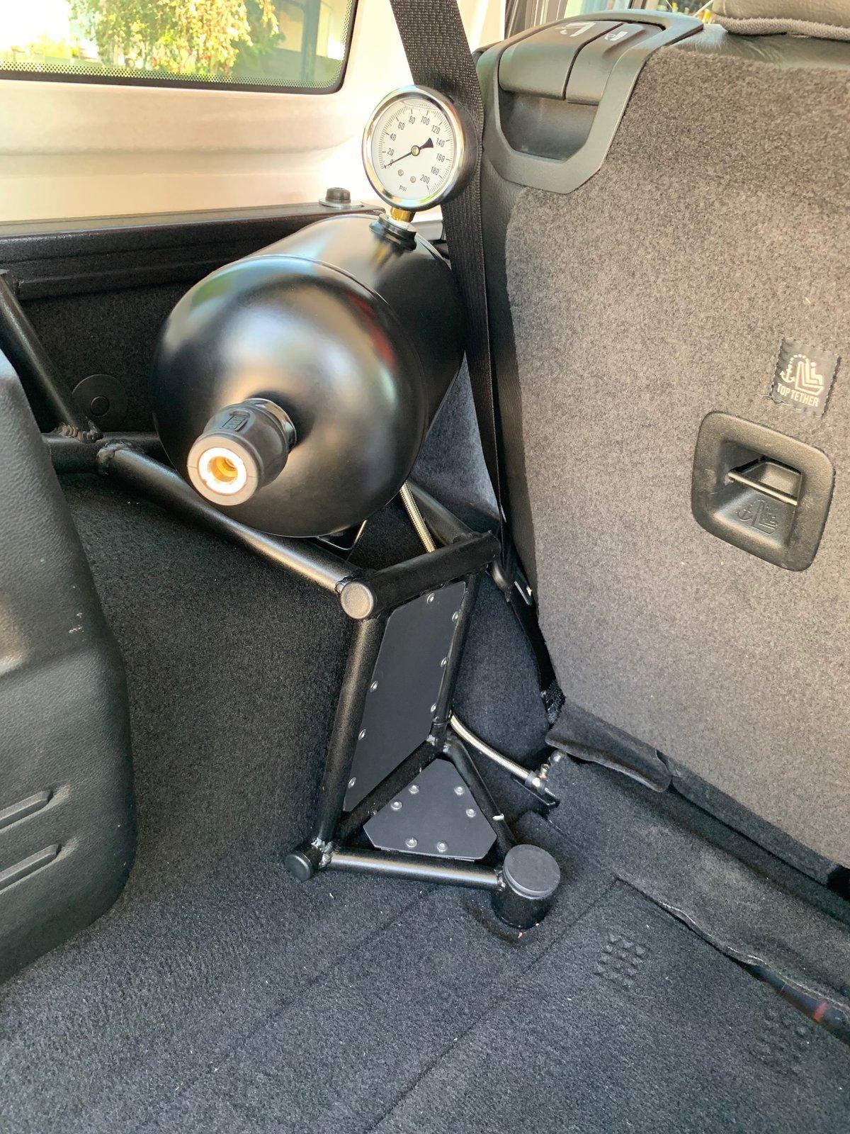 Jeep Wrangler JL Mounting ARB Air Compressor tank