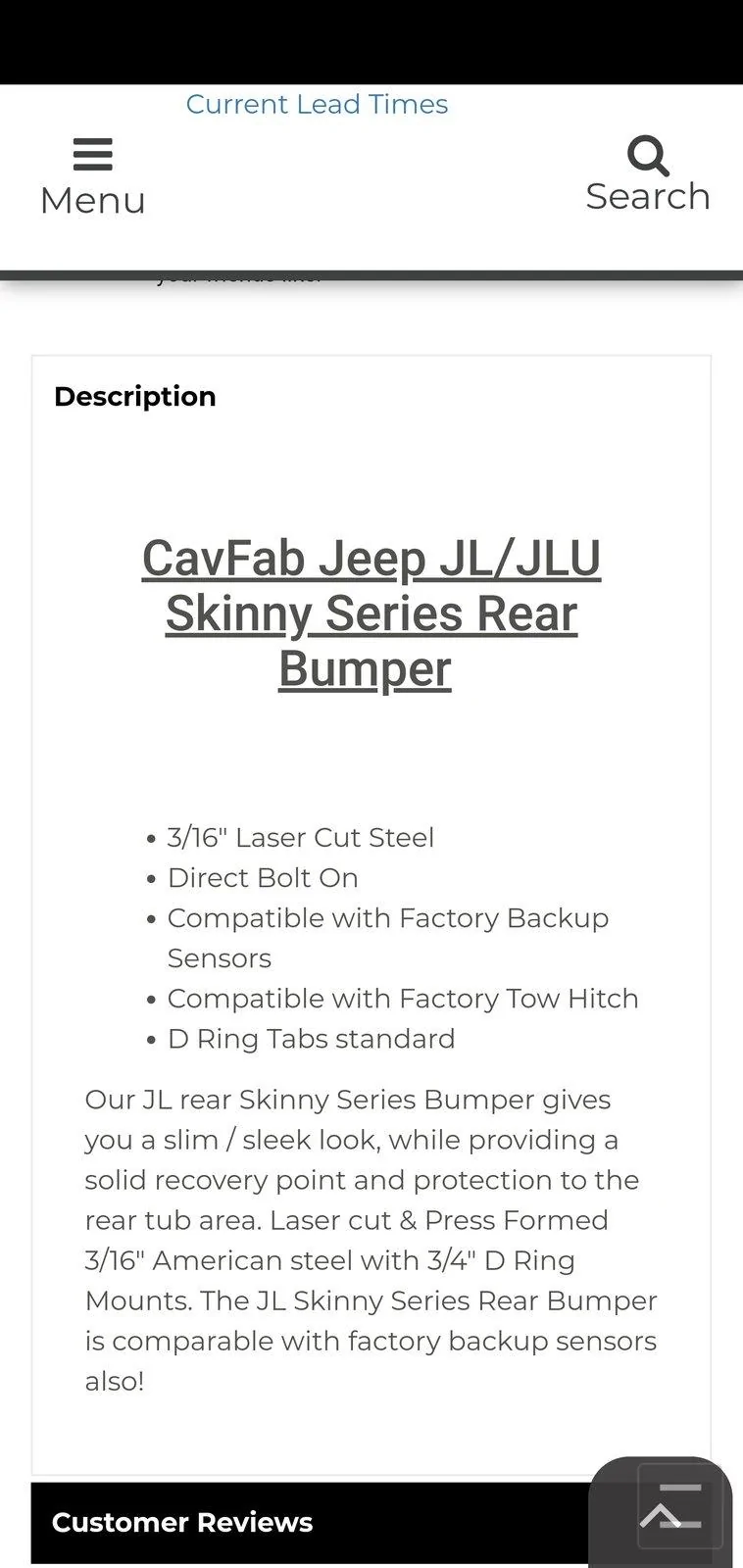 Jeep Wrangler JL old style hoop bumperettes Screenshot_20201003-223329_CM Browser