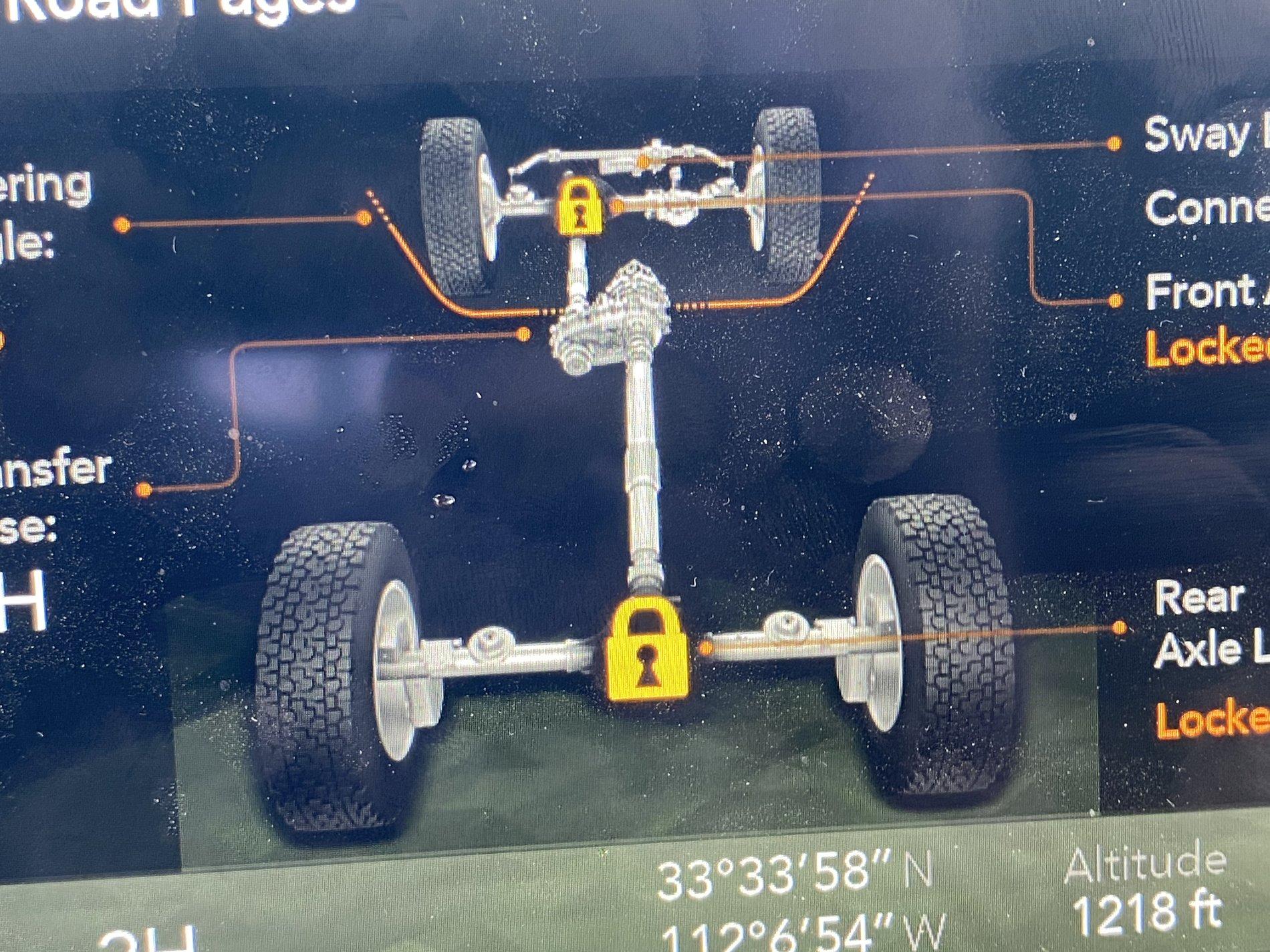 Jeep Wrangler JL Locker issue Sensor