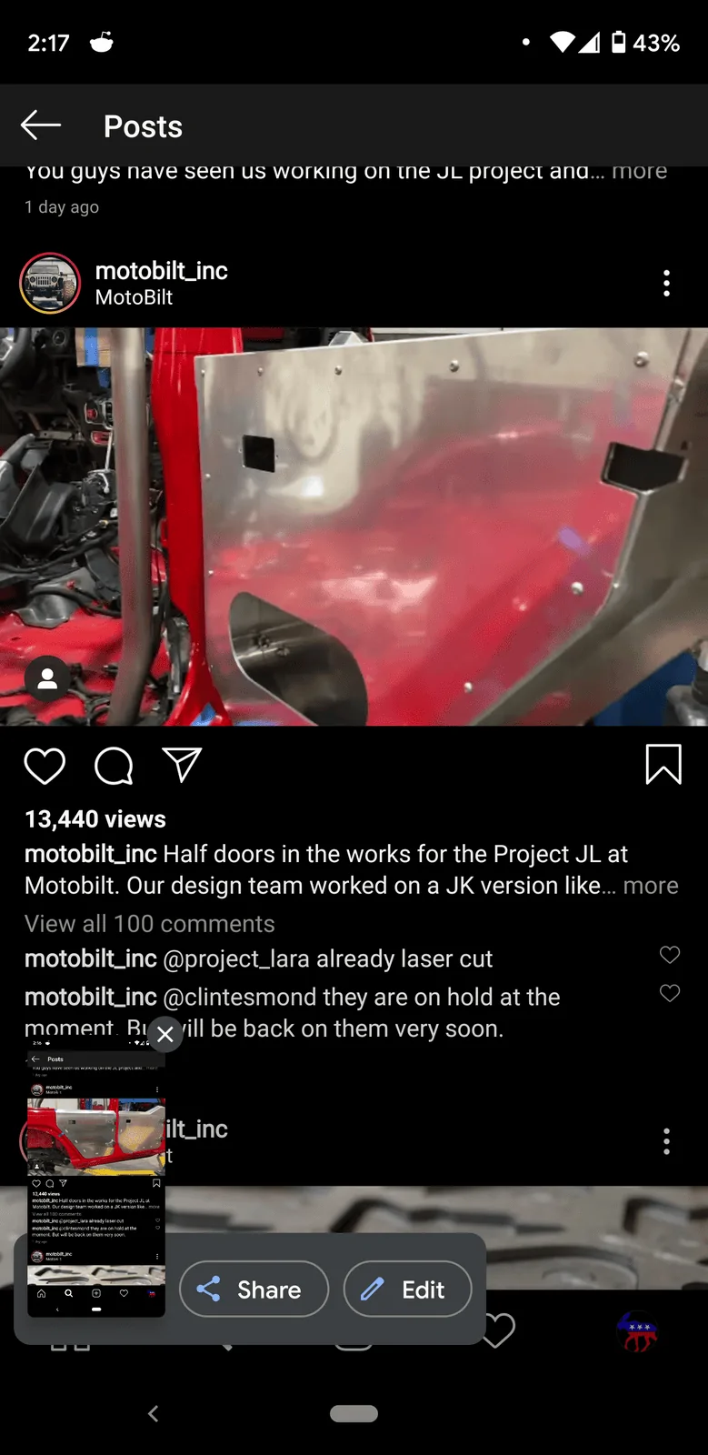 Jeep Wrangler JL Half Doors - Motobilt Screenshot_20201004-141703