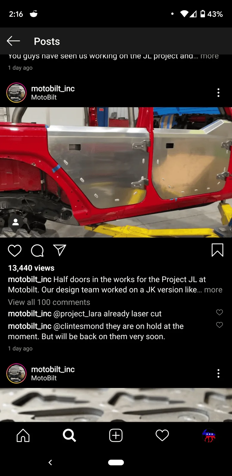 Jeep Wrangler JL Half Doors - Motobilt Screenshot_20201004-141657