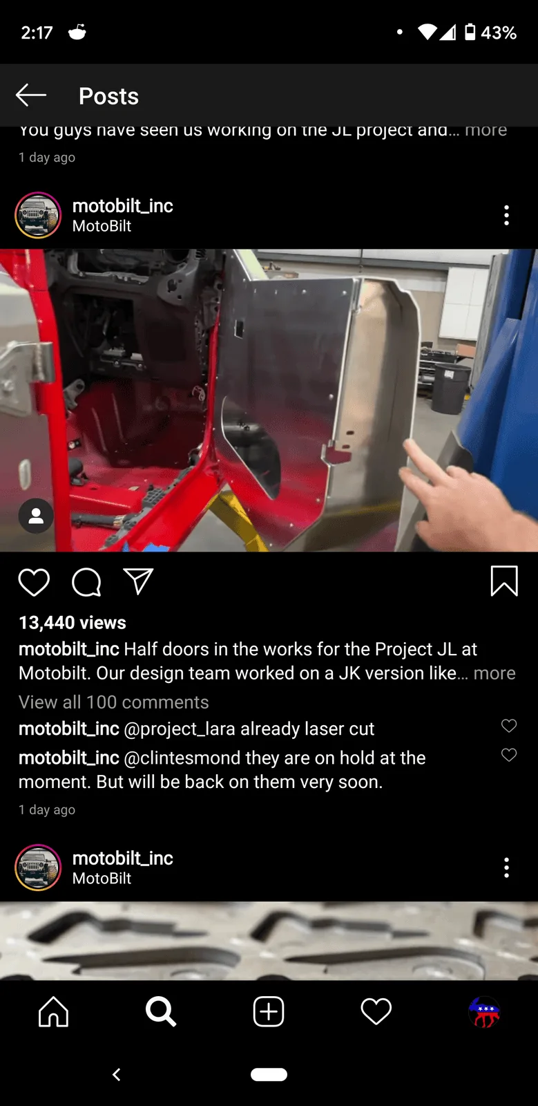 Jeep Wrangler JL Half Doors - Motobilt Screenshot_20201004-141722