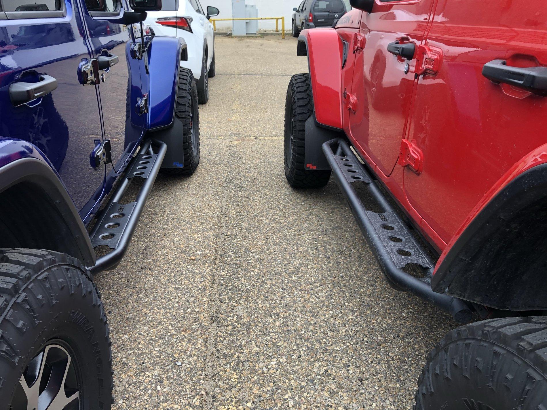 Jeep Wrangler JL Smittybilt side armor uneven IMG_6204