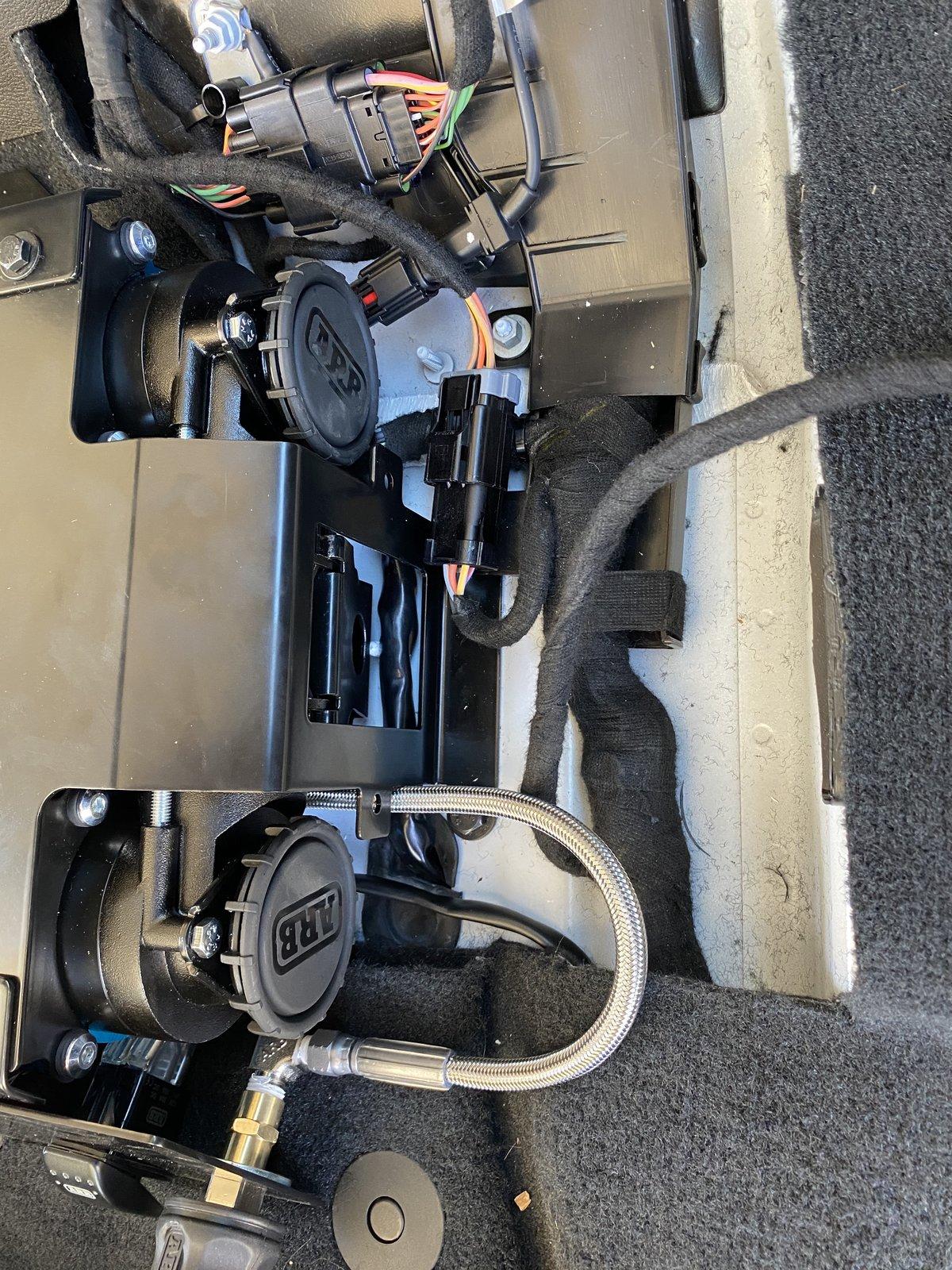 Jeep Wrangler JL Mounting ARB Air Compressor ARB Installed Front