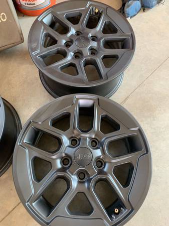 Jeep Wrangler JL Jeep Rubicon Wheels (Painted Black) Jeep Jl