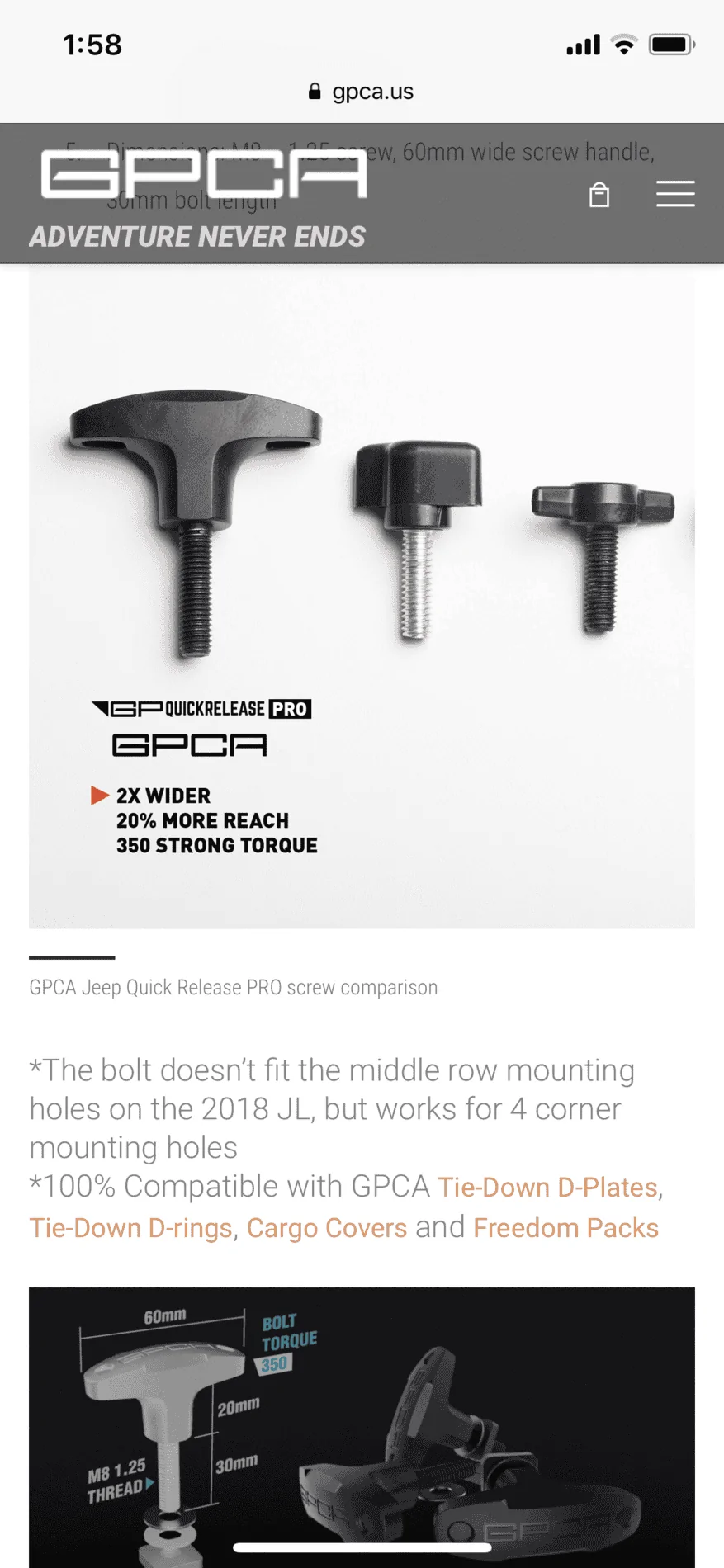 Jeep Wrangler JL Quick removal hardware for JL hardtop? 871DF7E3-49F0-4AB3-9A90-57DDB34CA23E