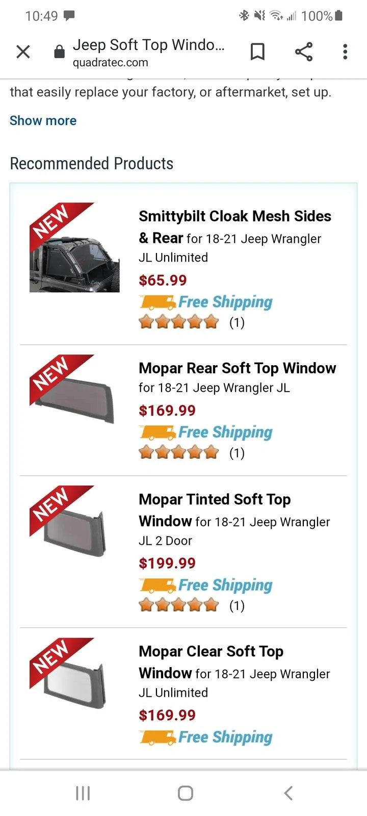 Jeep Wrangler JL Vehicle broken into... Screenshot_20201019-224914_Chrom