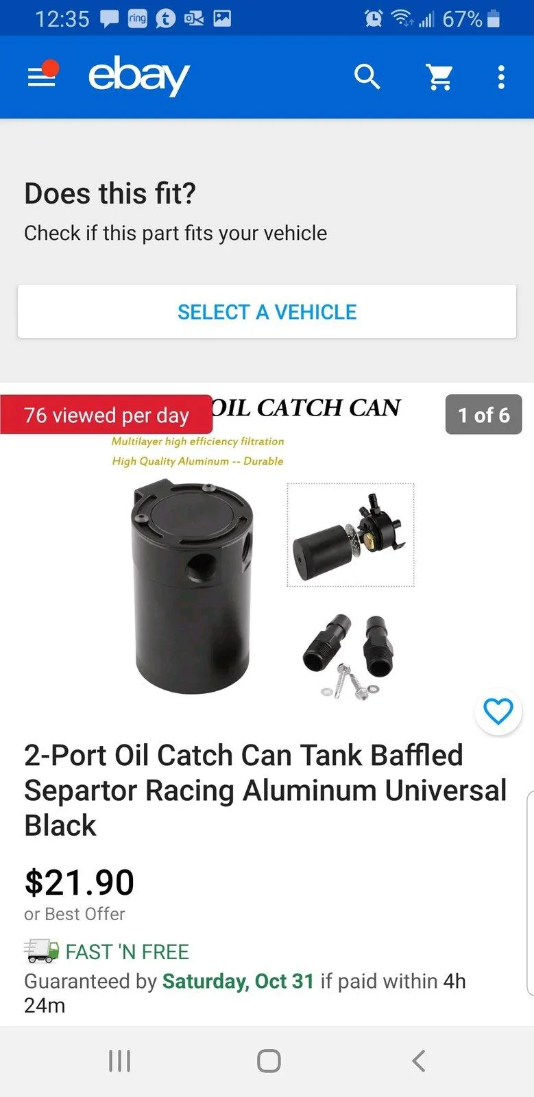 Jeep Wrangler JL To Catch a Catch Can Screenshot_20201026-123521_eBay