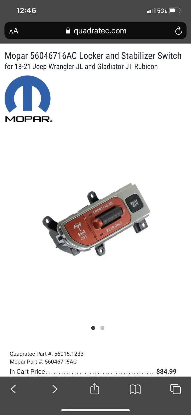 Jeep Wrangler JL Rubicon locker switch A42E75BB-7E28-406D-9D7F-313CF122D2E9