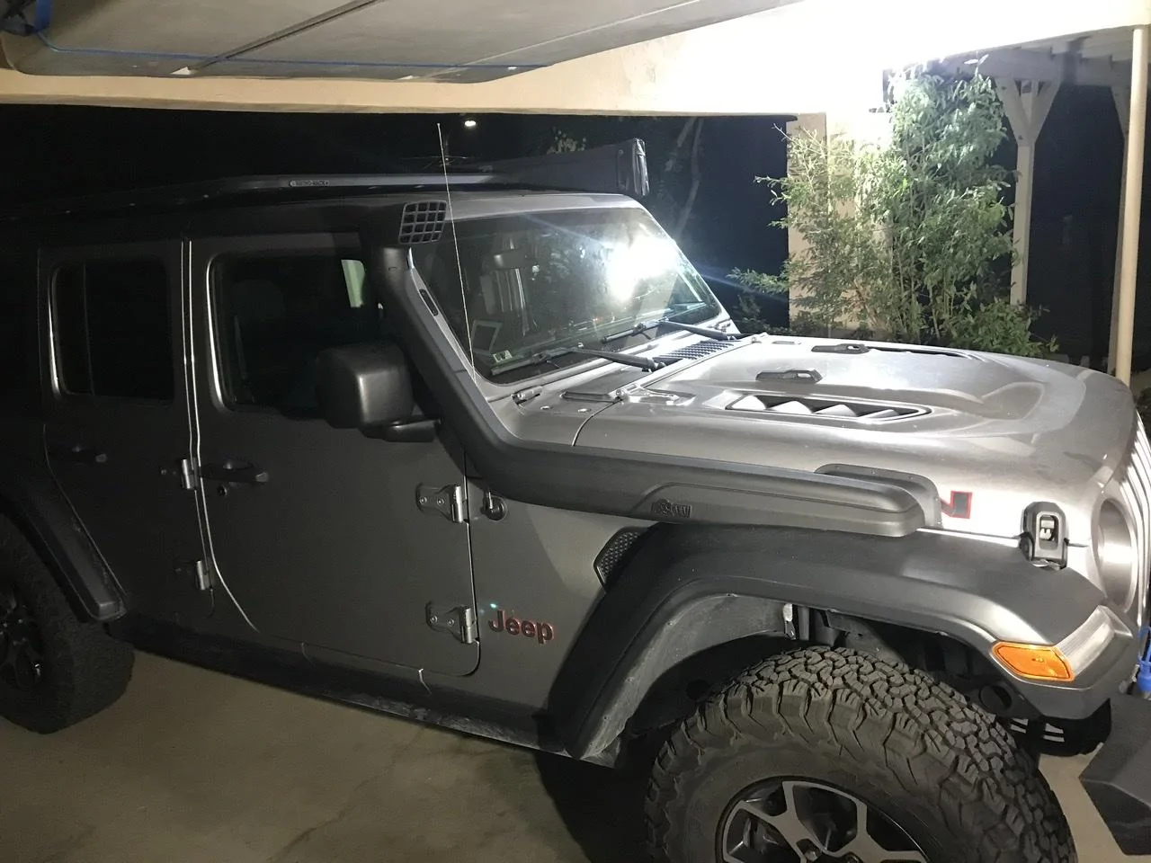 Jeep Wrangler JL AEV Snorkel installed 2145517E-B183-42BF-B355-1B7D76F6C66B