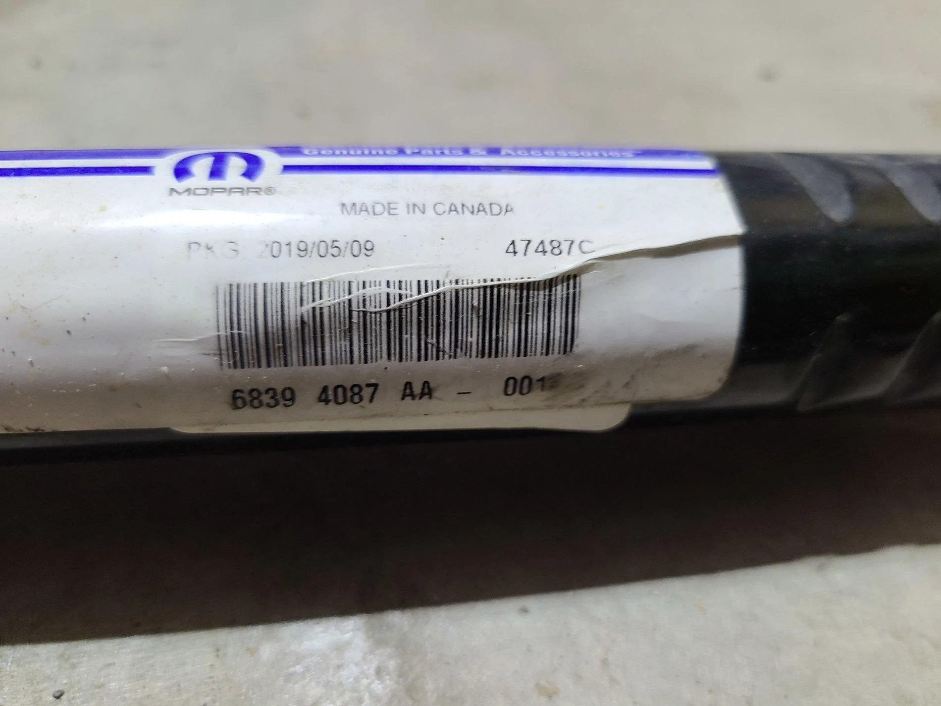 Jeep Wrangler JL Chicago - OEM Mopar Track Bar 20201028_194122