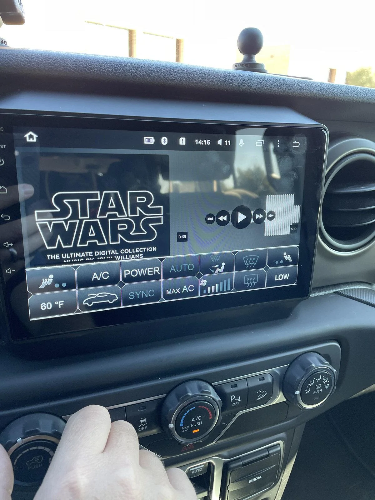 Jeep Wrangler JL Teyes CC2 Head Unit Install for the Jeep JL ac controls