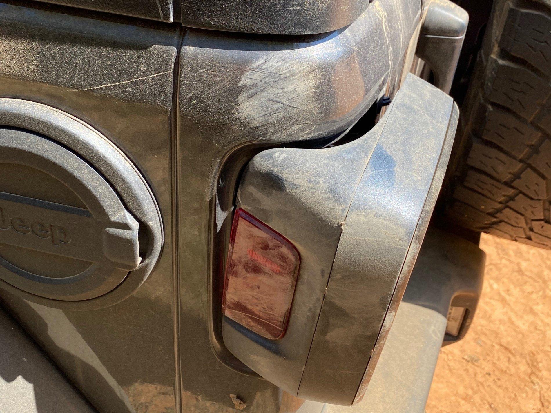Jeep Wrangler JL Project Jigsaw damage