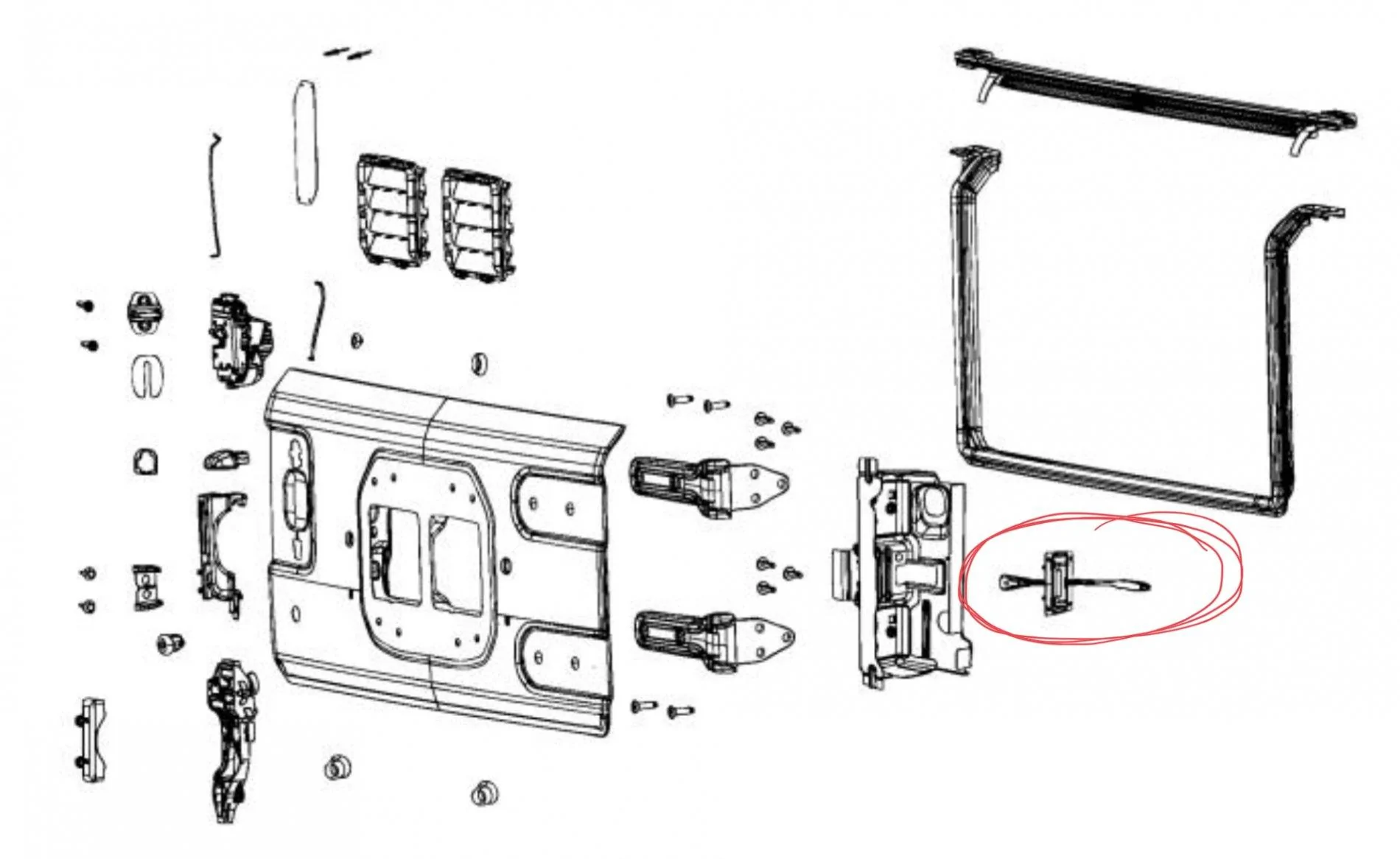 Jeep Wrangler JL JL Tailgate Retainer issue? 987E4583-73A0-467B-8D96-EC4C239CB5F6