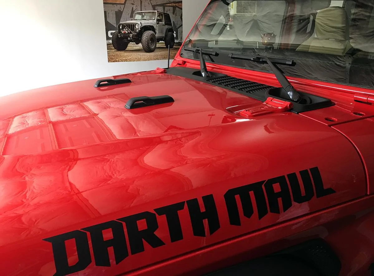 Jeep Wrangler JL Husband & Wife JL Build(s) Darth Maul Decal 2