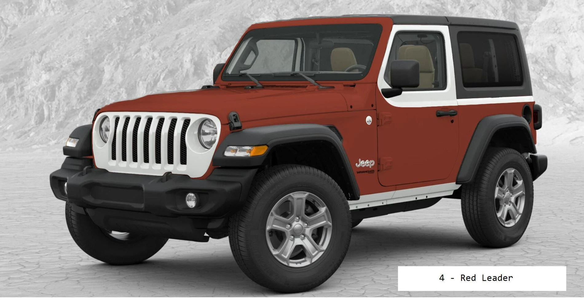 Jeep Wrangler JL Poll: Wrap Scheme 4 Red Leader