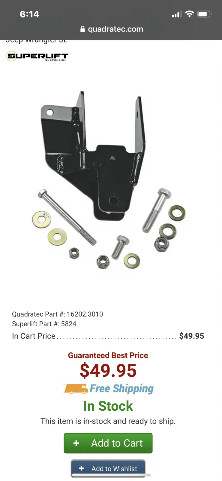 Jeep Wrangler JL Anything wrong with running RC adjustable front control arms? 05F91E05-B59E-47FA-B700-A40E894B86F1