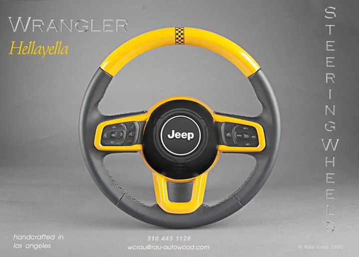 Jeep Wrangler JL JL Hellayella Interior Trim & Steering Wheel JL-HY-Steering-Wheel