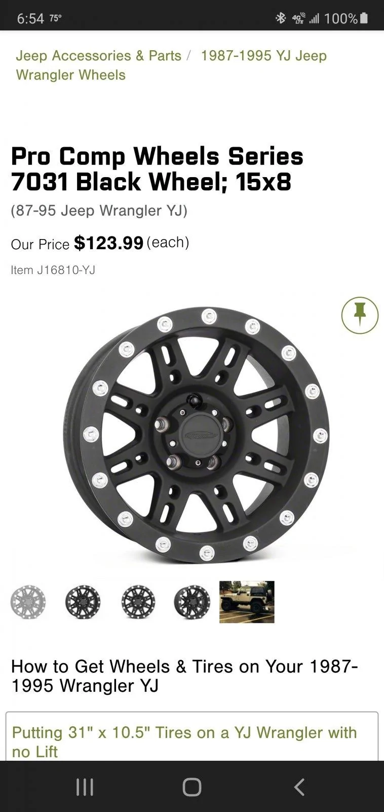 Jeep Wrangler JL Wheel adapters and 15" wheels Screenshot_20201126-065455_Outlook