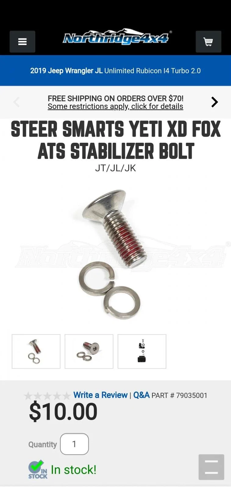 Jeep Wrangler JL Steering Stabilizers... Screenshot_20200917-183259_CM Browser
