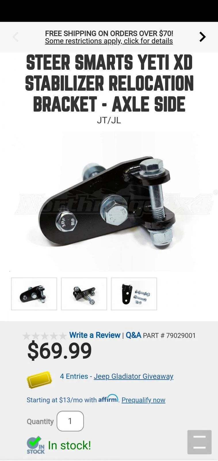 Jeep Wrangler JL Steering Stabilizers... Screenshot_20200917-183239_CM Browser