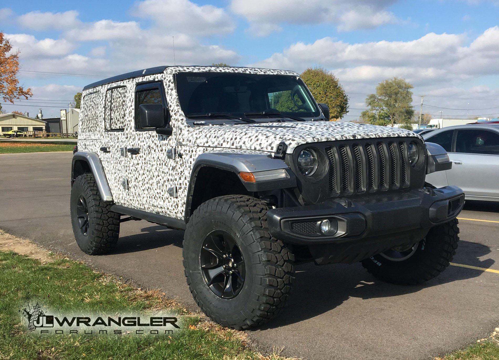 Jeep Wrangler JL Rubicon, Sahara, Sport and Overland JL Wranglers Spotted in Multiple Colors 2018-jl-wrangler-mopar-lift-kit-3-inch-