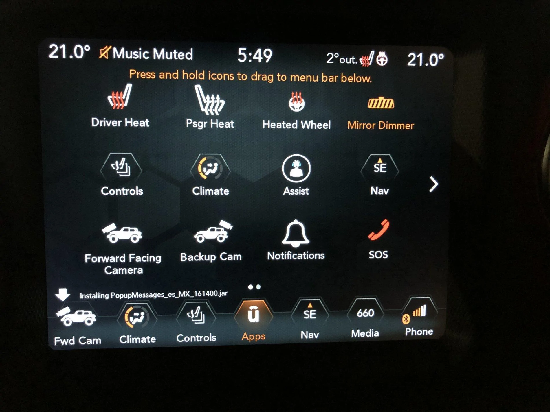 Jeep Wrangler JL Odd message on screen 14FF588B-75EF-4A84-94B2-F47DF353BB12