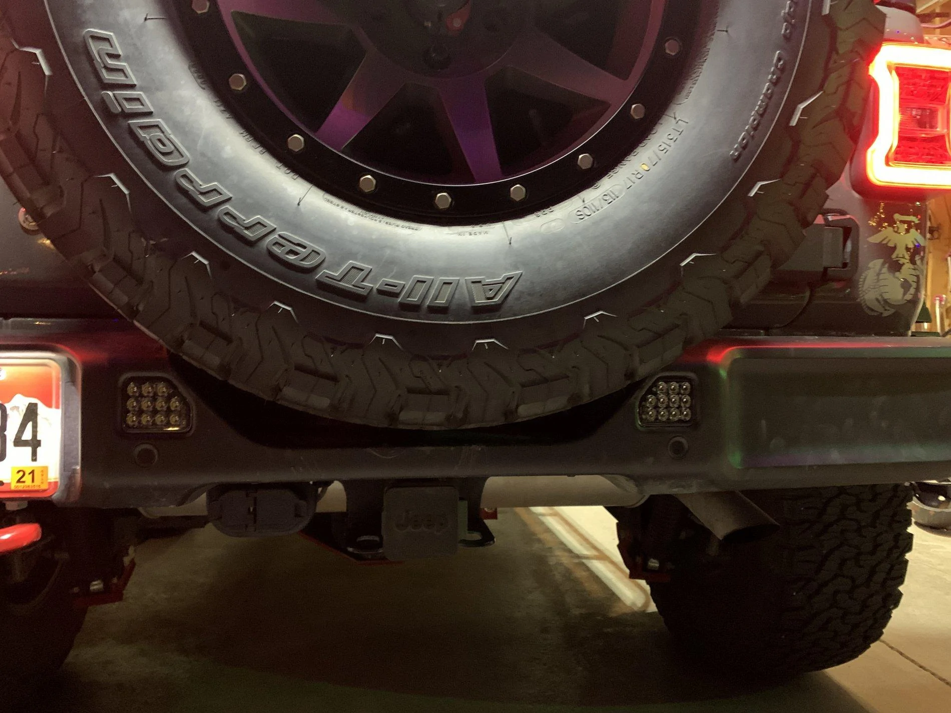 Jeep Wrangler JL Rear Bumper Integrated LED Reverse Lights 80B0F9F9-1B56-4D7C-A818-986F00D986BC