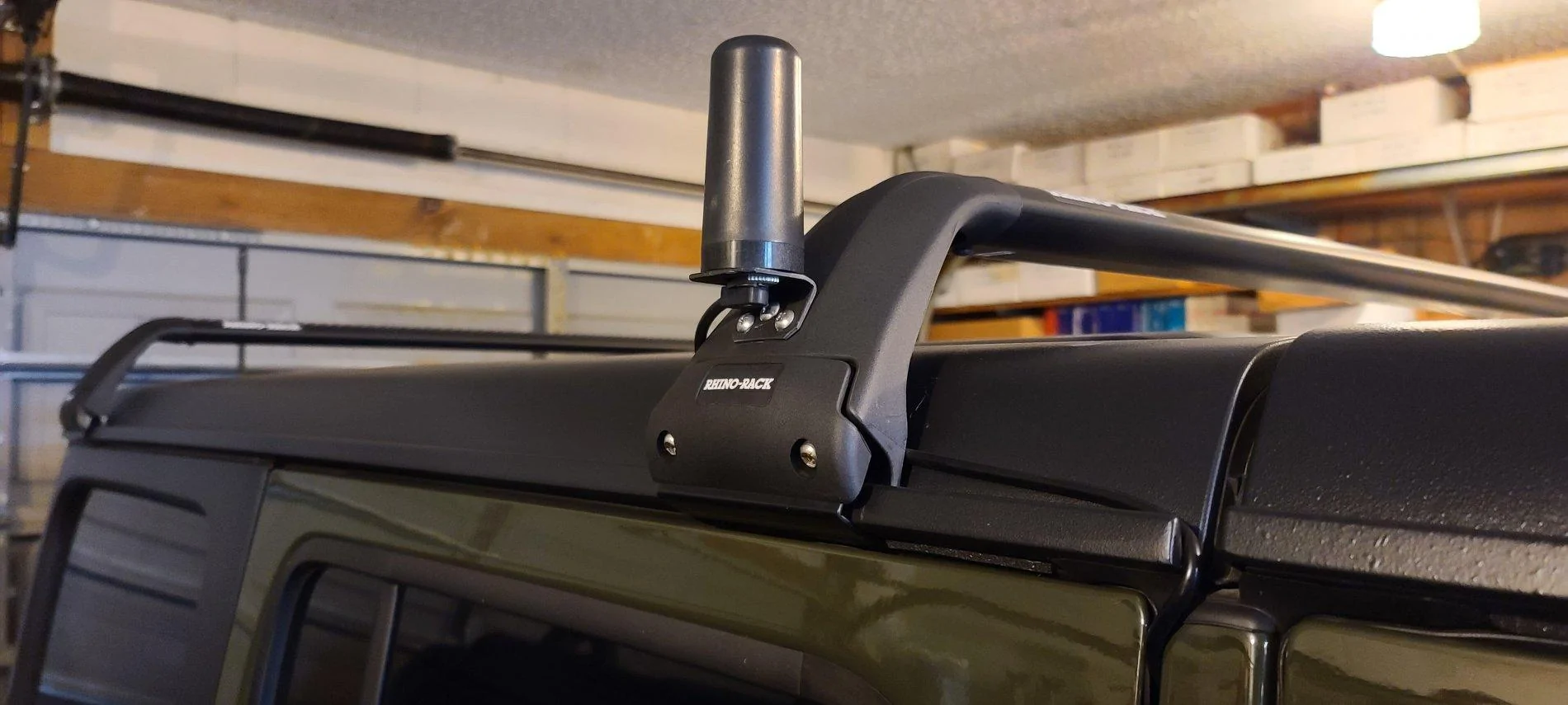 Jeep Wrangler JL GMRS antenna mounting ant