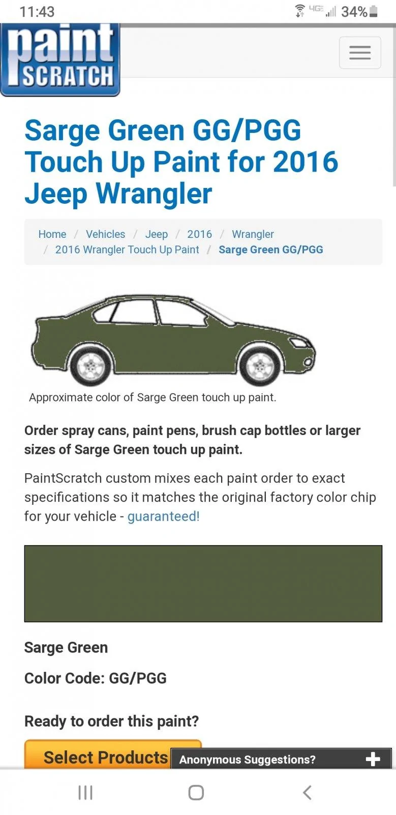 Jeep Wrangler JL JK Vs JL Sarge Green....Different? Screenshot_20210106-114329_Chrom