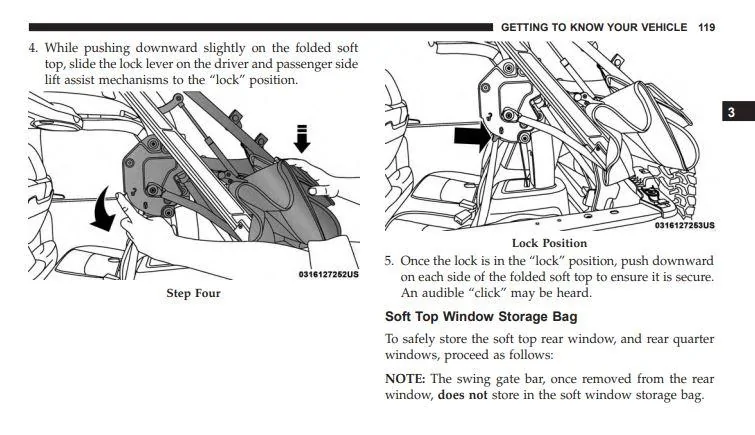 Jeep Wrangler JL Soft top blowing in the wind Soft_top_manual