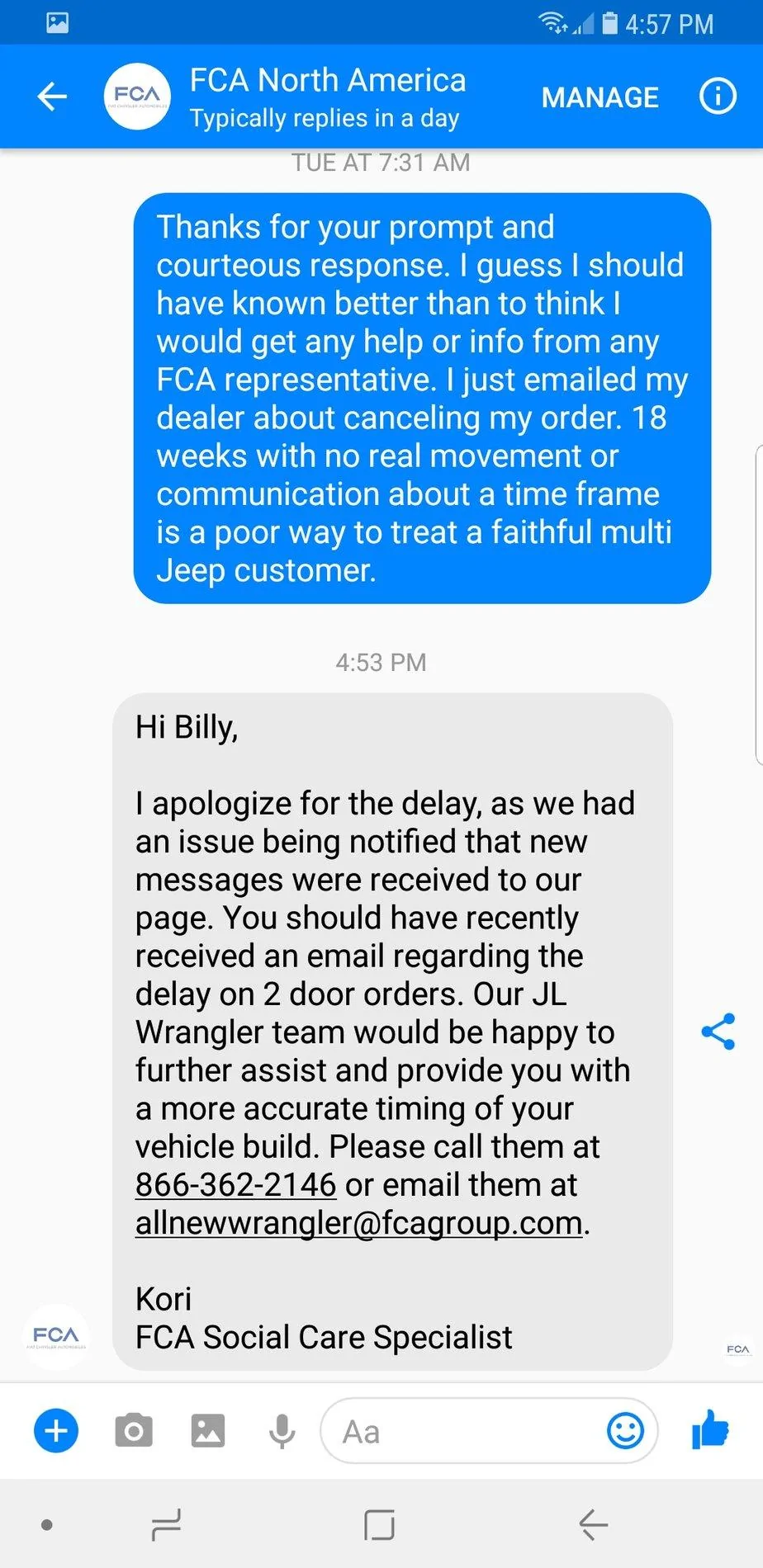 Jeep Wrangler JL 2 DOOR JL build/order discussions master thread Screenshot_20180509-165712_Messenger