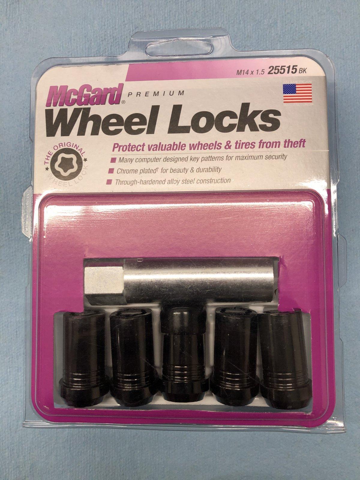 Jeep Wrangler JL McGard wheel lock set 86700B2C-7FCB-452B-ADB8-0E47EC446D32