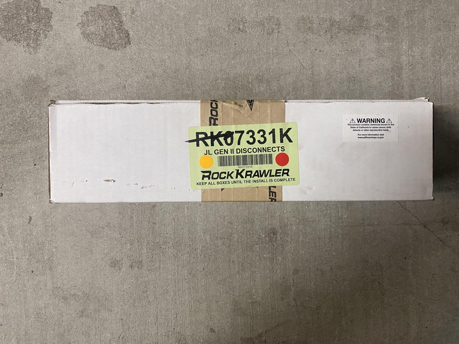 Jeep Wrangler JL Rock Krawler Gen 2 disconnects 8A7665B1-E2F5-41ED-83AB-A947D31231E4