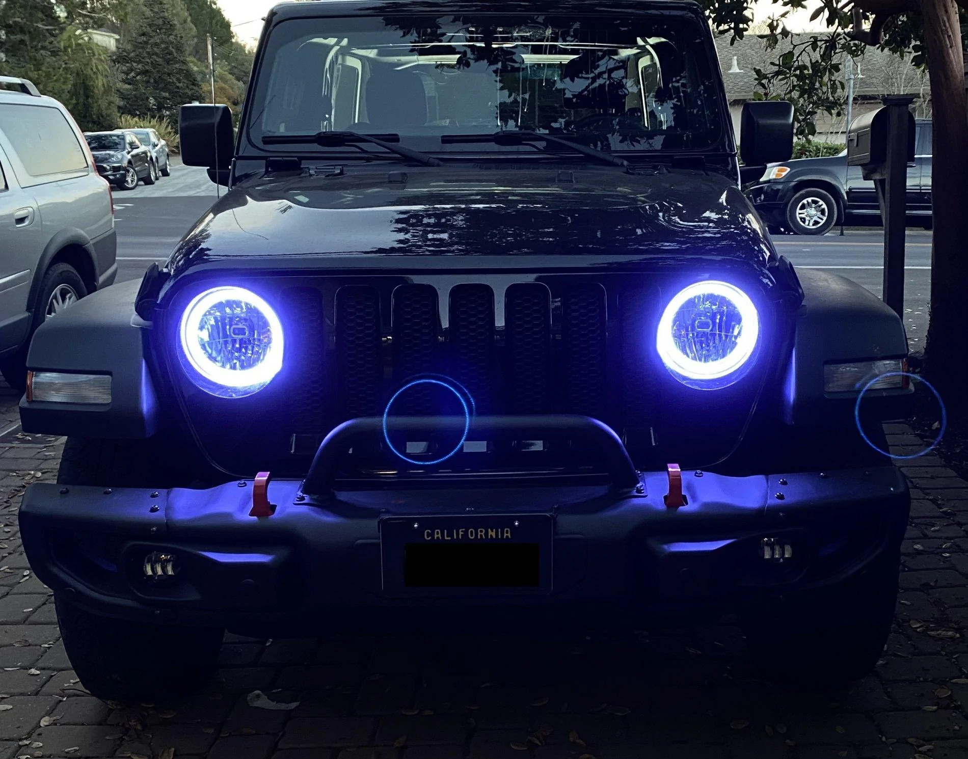 Jeep Wrangler JL Oracle surface mount halos... Warning. IMG_4133