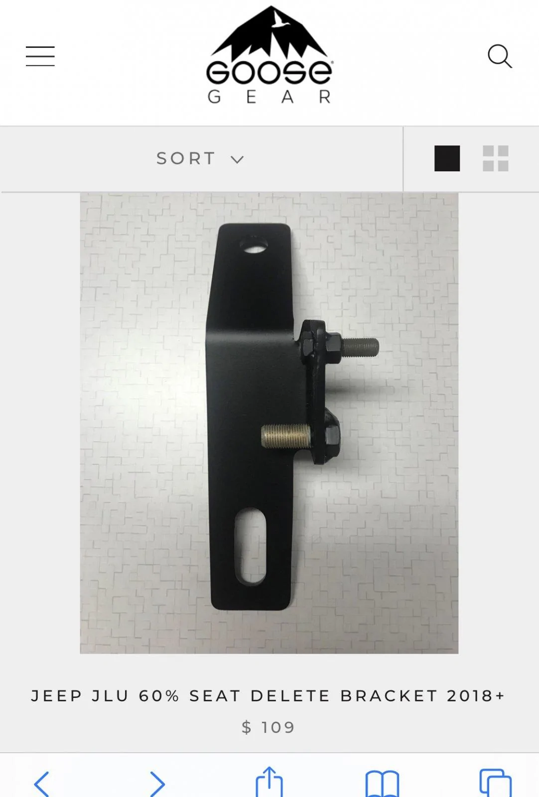 Jeep Wrangler JL Seat Delete Bracket 47CBB504-925B-4922-9F29-6167B7414B91