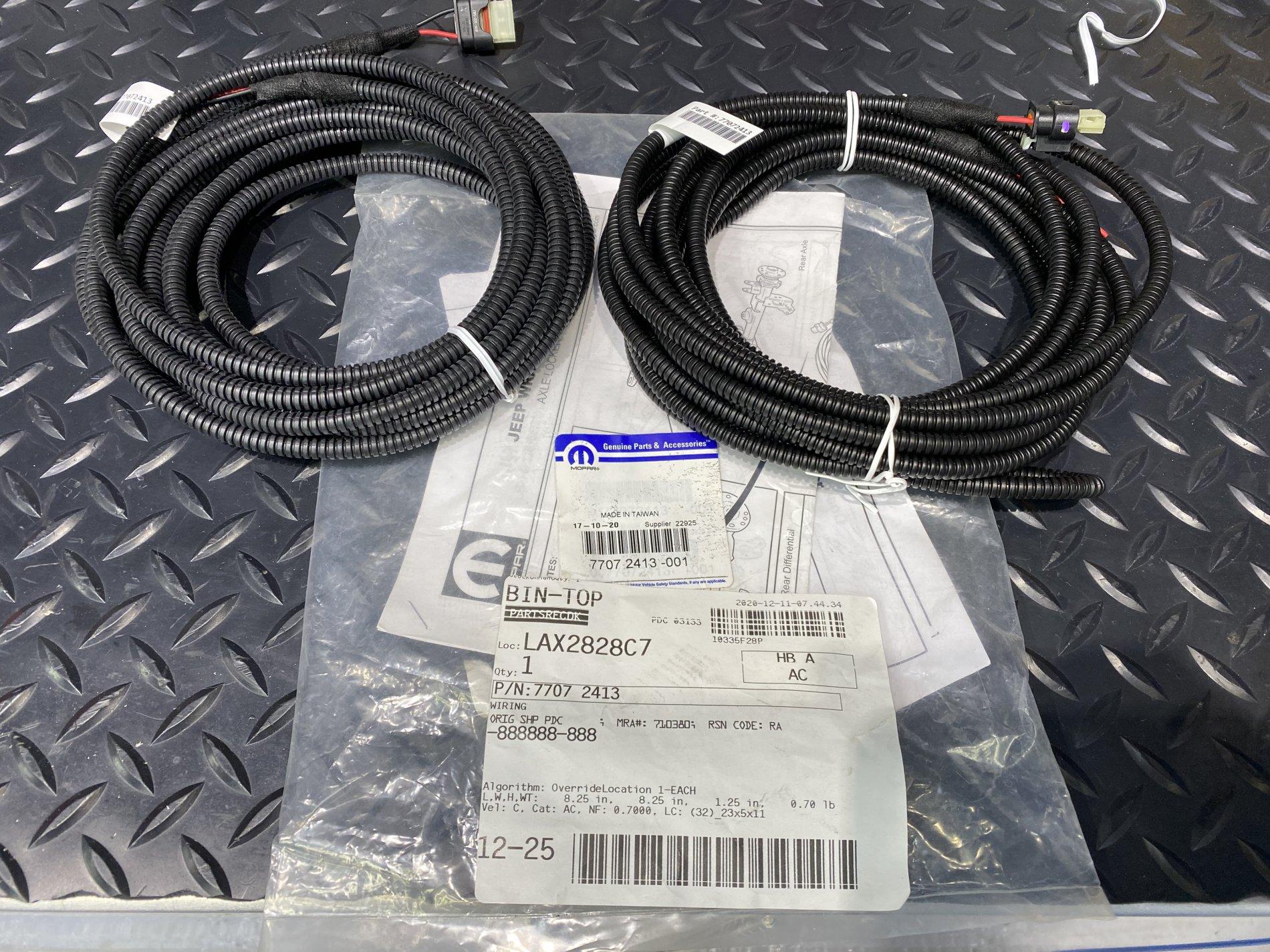 Jeep Wrangler JL Mopar Locker Wire Harness P/N 77072413 D09EBFD5-8AC5-473B-8444-88CFDEDA8C76