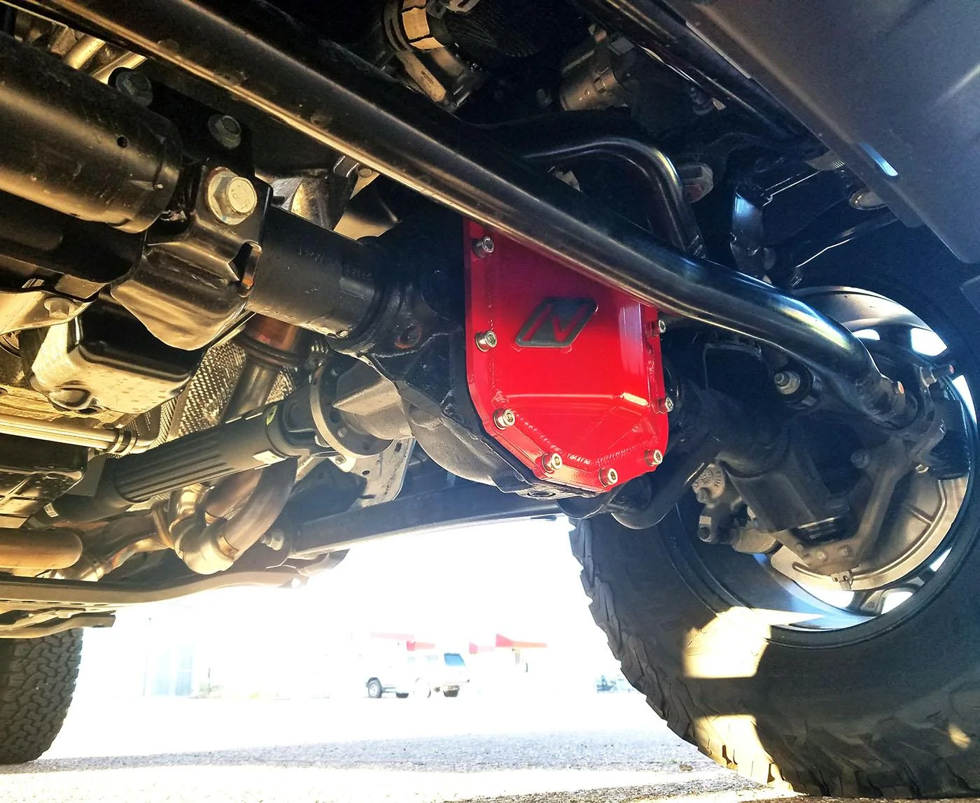 Jeep Wrangler JL Rubicon Front Diff Covers now available! (M210) M210 Red Installed