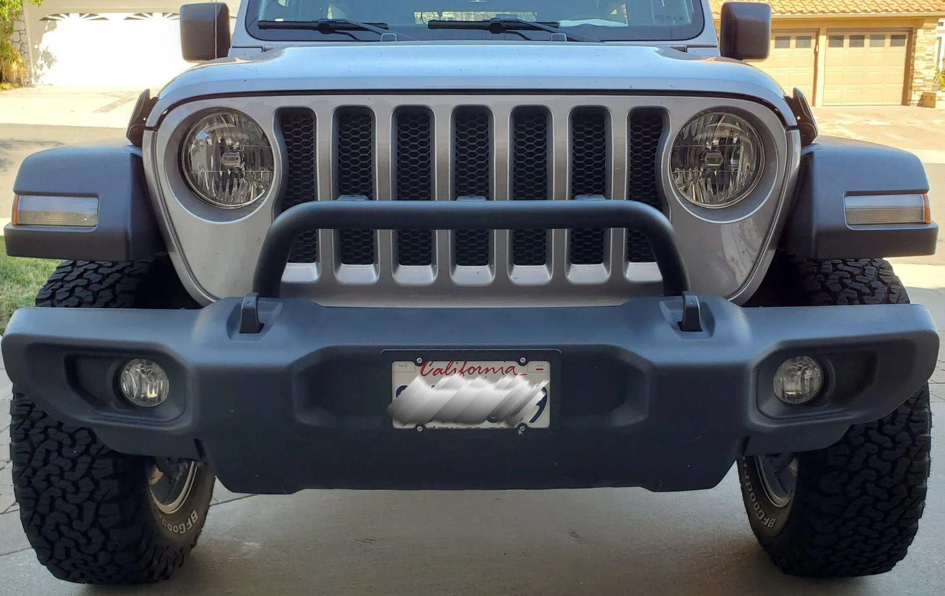 Jeep Wrangler JL Front bumper hoop mod 20210202_141705
