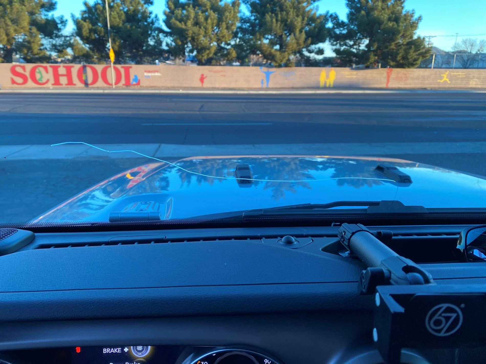 Jeep Wrangler JL Cracked Windshield Club Windshield