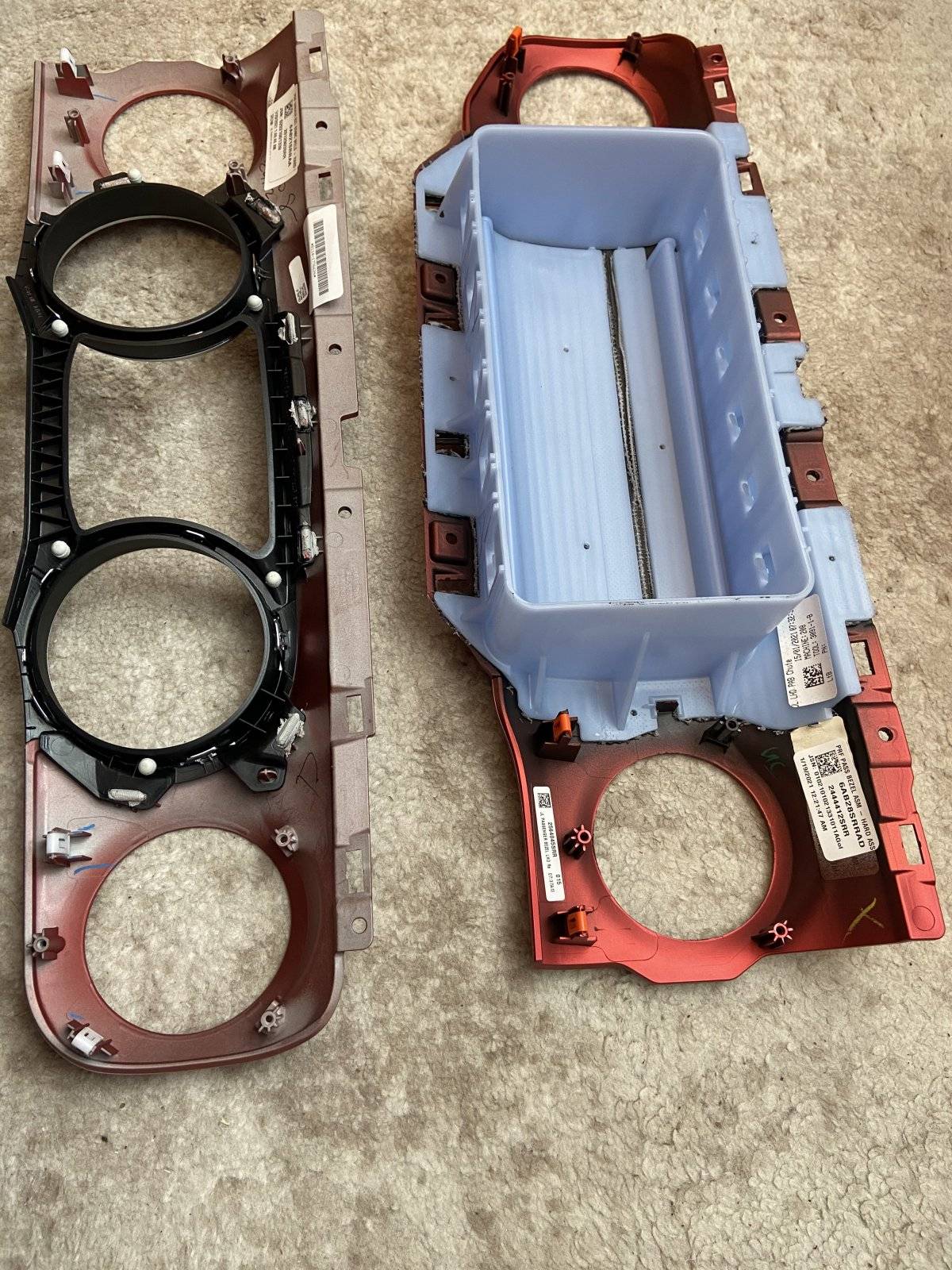 Jeep Wrangler JL Mopar Rubicon Red Dash Panels $175 97417385-BFCD-4829-8B0A-5C1014BE2312