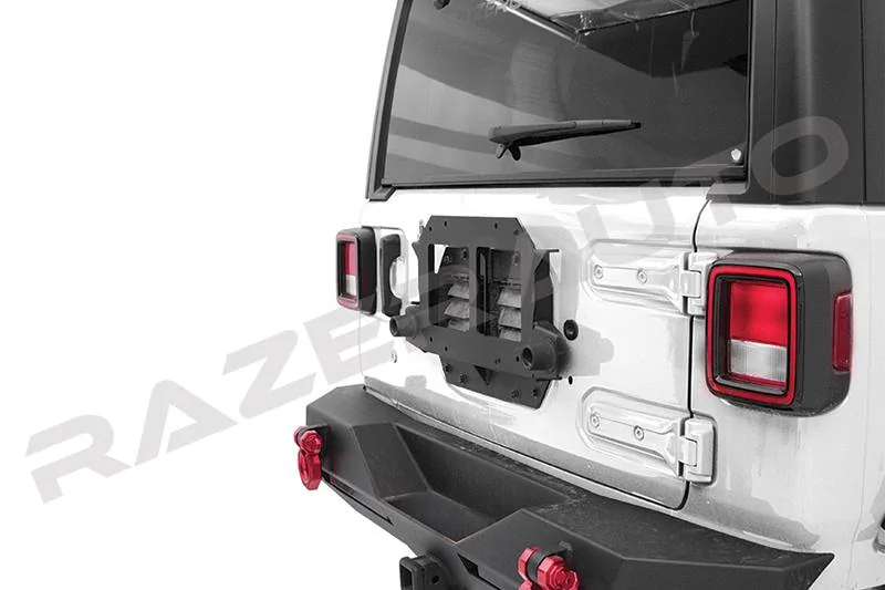 Jeep Wrangler JL Mopar Tailgate Hinge Reinforcement Kit & Spare Tire Relocation Bracket 13145