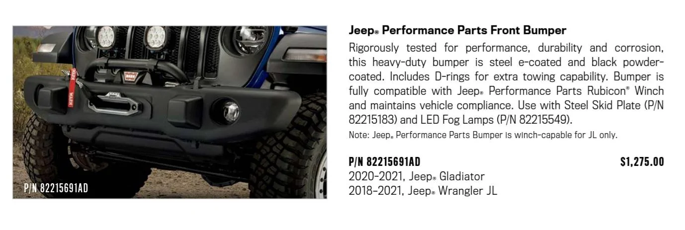 Jeep Wrangler JL Mopar's "Version 2" Steel Front Bumper 20210223_134632