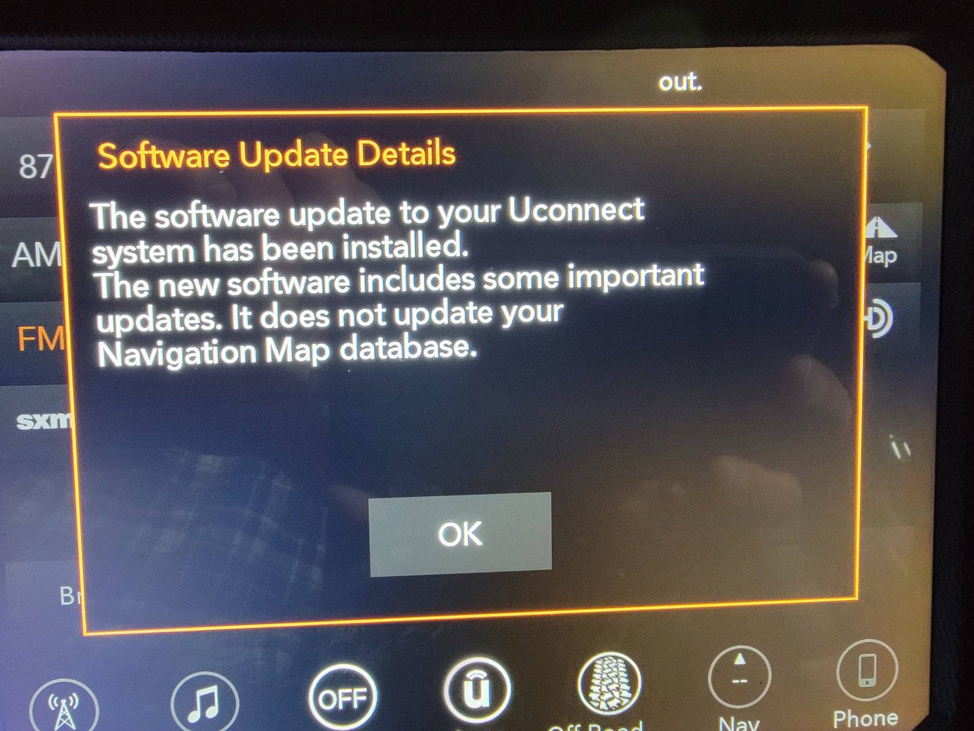 Jeep Wrangler JL Received Uconnect update message. Anyone know details? 20210224_190959