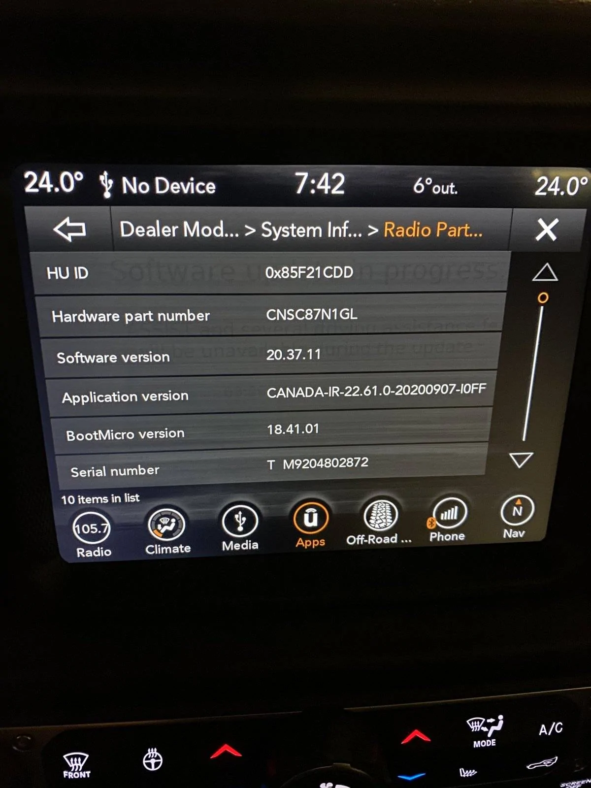 Jeep Wrangler JL Received Uconnect update message. Anyone know details? F761D832-B848-41AA-ABCC-05EA37D062F0