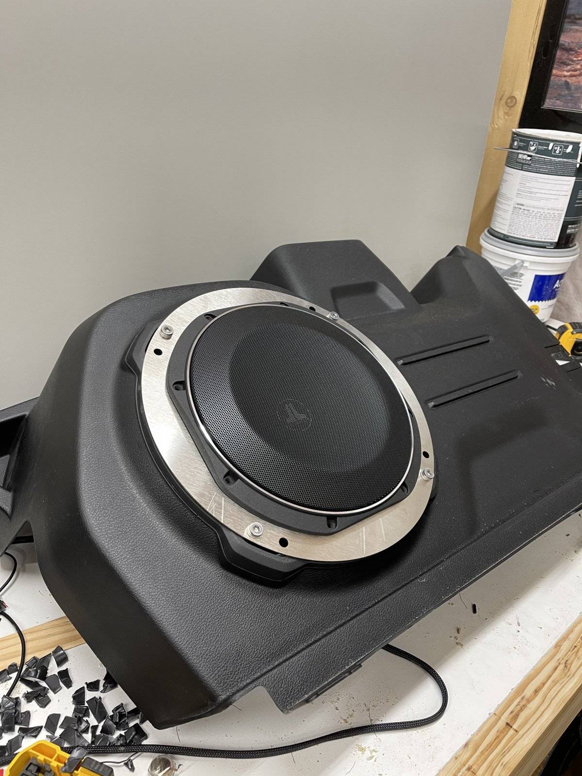 Jeep Wrangler JL Replacing Alpine Sub with Aftermarket using same housing 403BFEBE-88A3-4611-B119-F8193A156EFD
